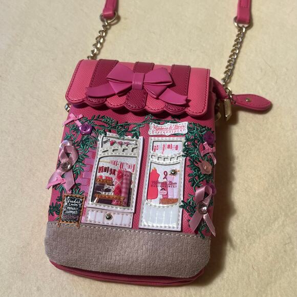 Vendula Ribbons & Bows Haberdashery Crossbody Phone Pouch Pink Ribbon Purse NWOT - Picture 15 of 15